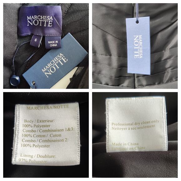 Marchesa Notte Sweetheart Neck Mini Dress - Picture 5 of 5